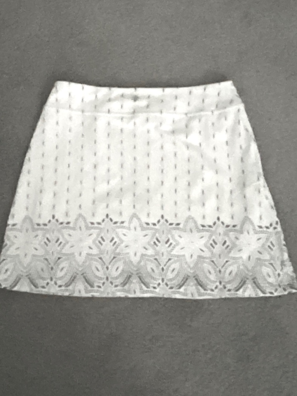 Athleta Printed Skort Women’s Medium Off White Gray Activewear Athleisure